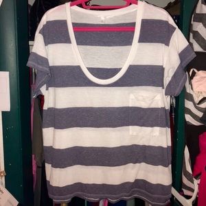 Striped Scoop Neck VS Tee